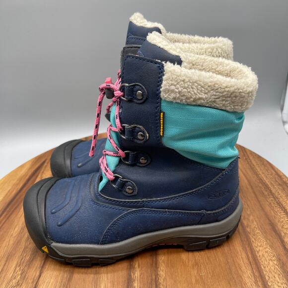 Keen Snow Boots Womens Size 5 Blue Waterproof Winter Casual Comfort Shoes - Picture 3 of 8